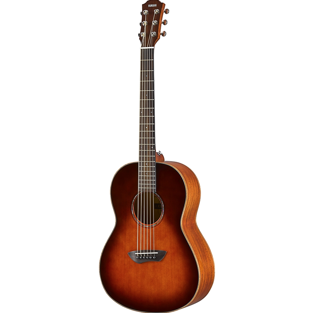 Yamaha CSF3MTBS Compact Acoustic Electric Guitar, Tobacco Brown Sunburst w/Hard Bag